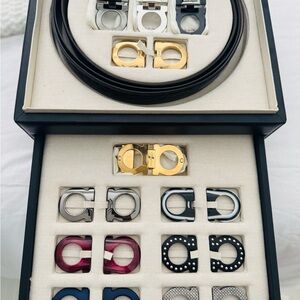 Salvatore Ferragamo Gold and Silver Belt Buckle Collection